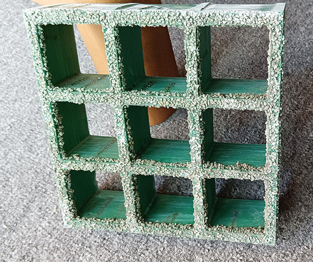 緑色繊維ガラス素材 38*38*38mm 厚さ スリップ防止グリル