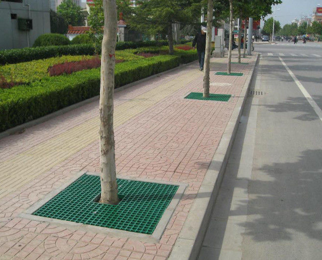 プラットフォームまたは歩道使用のための緑色FRPグリッドとカスタマイズされたサイズと色
